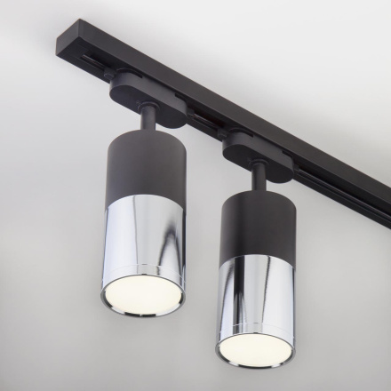 Трековый светодиодный светильник Elektrostandard Avantag Черный матовый/хром 6W LTB27 4690389123511