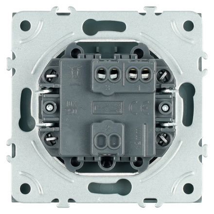 Выключатель 1-клавишный (механизм) Stekker Эмили 250В 10А RSW10-5103-09 антрацит soft touch 49917
