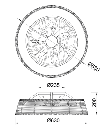 Люстра-вентилятор Mantra Indonesia 7810