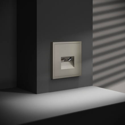 Розетка телевизионная встраиваемая Voltum S70 TV+RJ45 кат. 6, (шелк) VLS060704